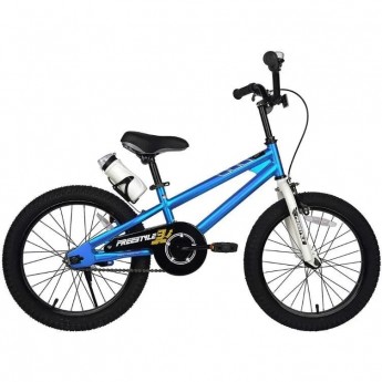 Детский велосипед ROYAL BABY FREESTYLE STEEL 14" (2020), синий Детский велосипед ROYAL BABY FREESTYLE STEEL 14" (2020), синий